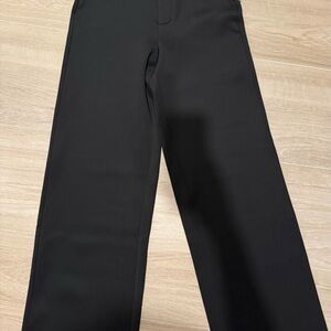 Good American Black SCUBA WIDE LEG TROUSERS